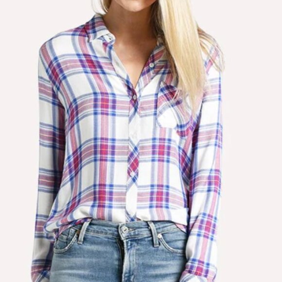 Classic RAILS Hunter button down - plaid print, timeless! Size Small - Picture 2 of 6